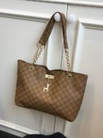 ⁦حقيبة كتف كبيرة السعة كتان⁩ - الصورة ⁦112⁩