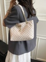 ⁦حقيبة كتف كبيرة السعة كتان⁩ - الصورة ⁦126⁩