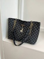 ⁦حقيبة كتف كبيرة السعة كتان⁩ - الصورة ⁦127⁩