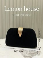 ⁦حقيبة سوارية مزينة باللون الذهبي⁩ - الصورة ⁦3⁩