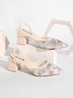 ⁦صنادل نسائية مزينة بالتطريز والدانتيل⁩ - الصورة ⁦15⁩