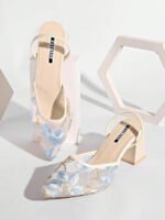 ⁦صنادل نسائية مزينة بالتطريز والدانتيل⁩ - الصورة ⁦17⁩