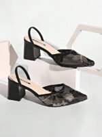 ⁦صنادل نسائية مزينة بالتطريز والدانتيل⁩ - الصورة ⁦29⁩