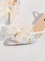 ⁦صنادل نسائية مزينة بالتطريز والدانتيل⁩ - الصورة ⁦63⁩