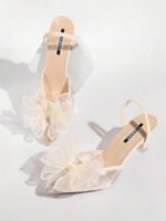 ⁦صنادل نسائية مزينة بالتطريز والدانتيل⁩ - الصورة ⁦66⁩