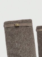 ⁦بوت طويلة بكعب سميك من الجلد المدبوغ⁩ - الصورة ⁦37⁩