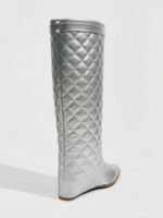 ⁦بوت طويلة بكعب سميك من الجلد المدبوغ⁩ - الصورة ⁦89⁩