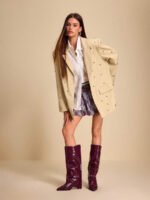 ⁦بوت طويلة بكعب سميك من الجلد المدبوغ⁩ - الصورة ⁦105⁩