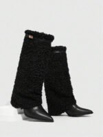 ⁦بوت طويلة بكعب سميك من الجلد المدبوغ⁩ - الصورة ⁦119⁩