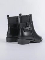 ⁦بوت قصيرة مزودة بكعب سميك⁩ - الصورة ⁦10⁩