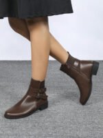 ⁦بوت قصيرة مزودة بكعب سميك⁩ - الصورة ⁦13⁩