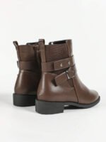 ⁦بوت قصيرة مزودة بكعب سميك⁩ - الصورة ⁦16⁩