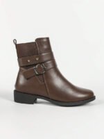 ⁦بوت قصيرة مزودة بكعب سميك⁩ - الصورة ⁦17⁩