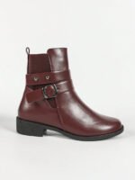 ⁦بوت قصيرة مزودة بكعب سميك⁩ - الصورة ⁦25⁩