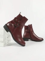 ⁦بوت قصيرة مزودة بكعب سميك⁩ - الصورة ⁦27⁩