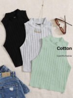 ⁦مجموعة بيزك توب تريكو مضلع⁩ - الصورة ⁦19⁩