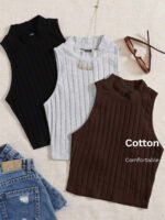 ⁦مجموعة بيزك توب تريكو مضلع⁩ - الصورة ⁦36⁩