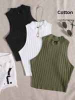 ⁦مجموعة بيزك توب تريكو مضلع⁩ - الصورة ⁦65⁩