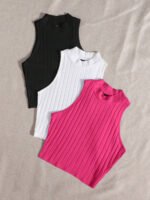 ⁦مجموعة بيزك توب تريكو مضلع⁩ - الصورة ⁦77⁩