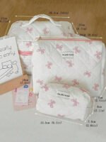 ⁦مجموعة حقائب تخزين مبطنة بتصميم الوردة⁩ - الصورة ⁦18⁩