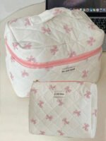 ⁦مجموعة حقائب تخزين مبطنة بتصميم الوردة⁩ - الصورة ⁦19⁩