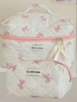 ⁦مجموعة حقائب تخزين مبطنة بتصميم الوردة⁩ - الصورة ⁦21⁩