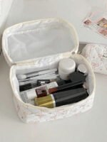 ⁦مجموعة حقائب تخزين مبطنة بتصميم الوردة⁩ - الصورة ⁦28⁩