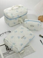 ⁦مجموعة حقائب تخزين مبطنة بتصميم الوردة⁩ - الصورة ⁦34⁩