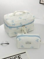 ⁦مجموعة حقائب تخزين مبطنة بتصميم الوردة⁩ - الصورة ⁦36⁩