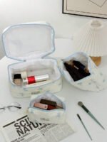 ⁦مجموعة حقائب تخزين مبطنة بتصميم الوردة⁩ - الصورة ⁦42⁩