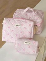 ⁦مجموعة حقائب تخزين مبطنة بتصميم الوردة⁩ - الصورة ⁦44⁩