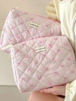 ⁦مجموعة حقائب تخزين مبطنة بتصميم الوردة⁩ - الصورة ⁦45⁩