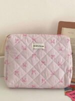 ⁦مجموعة حقائب تخزين مبطنة بتصميم الوردة⁩ - الصورة ⁦46⁩