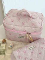 ⁦مجموعة حقائب تخزين مبطنة بتصميم الوردة⁩ - الصورة ⁦48⁩