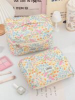 ⁦مجموعة حقائب تخزين مبطنة بتصميم الوردة⁩ - الصورة ⁦57⁩