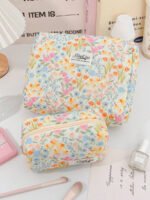 ⁦مجموعة حقائب تخزين مبطنة بتصميم الوردة⁩ - الصورة ⁦59⁩