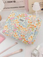 ⁦مجموعة حقائب تخزين مبطنة بتصميم الوردة⁩ - الصورة ⁦62⁩