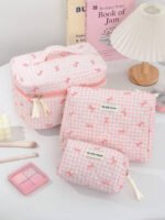 ⁦مجموعة حقائب تخزين مبطنة بتصميم الوردة⁩ - الصورة ⁦65⁩