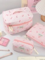 ⁦مجموعة حقائب تخزين مبطنة بتصميم الوردة⁩ - الصورة ⁦66⁩