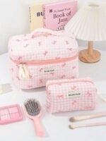 ⁦مجموعة حقائب تخزين مبطنة بتصميم الوردة⁩ - الصورة ⁦69⁩