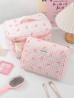 ⁦مجموعة حقائب تخزين مبطنة بتصميم الوردة⁩ - الصورة ⁦70⁩