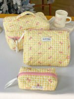 ⁦مجموعة حقائب تخزين مبطنة بتصميم الوردة⁩ - الصورة ⁦75⁩