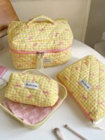 ⁦مجموعة حقائب تخزين مبطنة بتصميم الوردة⁩ - الصورة ⁦76⁩