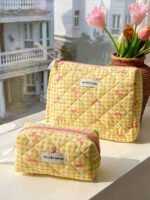 ⁦مجموعة حقائب تخزين مبطنة بتصميم الوردة⁩ - الصورة ⁦79⁩