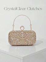 حقيبة سهرة نسائية أنيقة مزينة بالكريستال