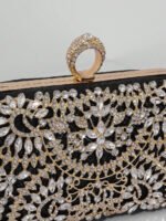 ⁦حقيبة سهرة نسائية أنيقة مزينة بالكريستال⁩ - الصورة ⁦10⁩