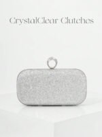 ⁦حقيبة سهرة نسائية أنيقة مزينة بالكريستال⁩ - الصورة ⁦14⁩