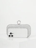 ⁦حقيبة سهرة نسائية أنيقة مزينة بالكريستال⁩ - الصورة ⁦16⁩