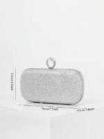 ⁦حقيبة سهرة نسائية أنيقة مزينة بالكريستال⁩ - الصورة ⁦17⁩