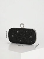 ⁦حقيبة سهرة نسائية أنيقة مزينة بالكريستال⁩ - الصورة ⁦25⁩